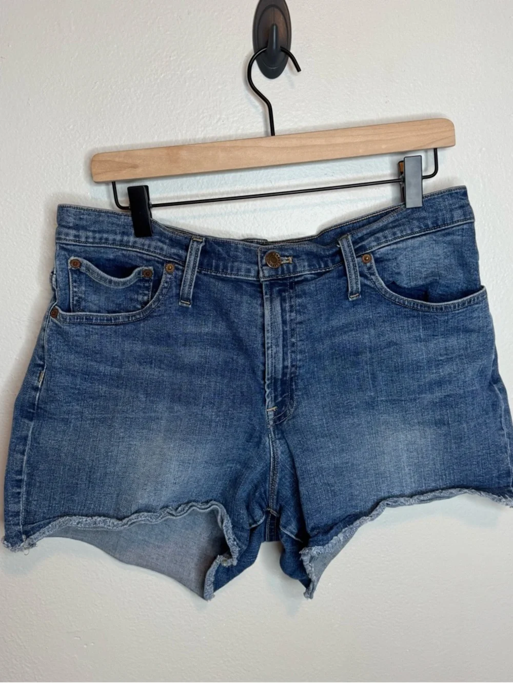 J. Crew High-rise Denim Cutoff Shorts